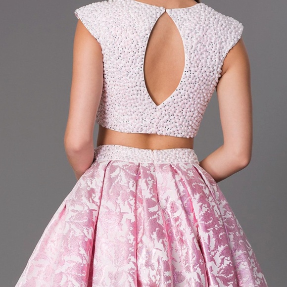 Dave & Johnny Pink Short Two Piece Pearl 1859